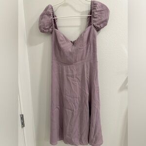 Aritzia exclusive brand Sunday Best dress with front side slit.